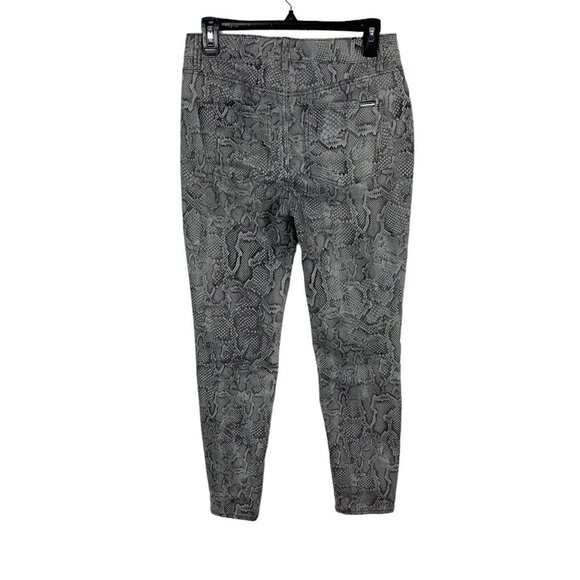 White House Black Market The Skinny Ankle Snake Print High Rise Stretch Pants 4 - Picture 3 of 8